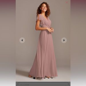 Pink David Bridal Bridemaid Dress